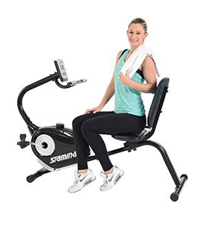 stamina magnetic resistance recumbent bike