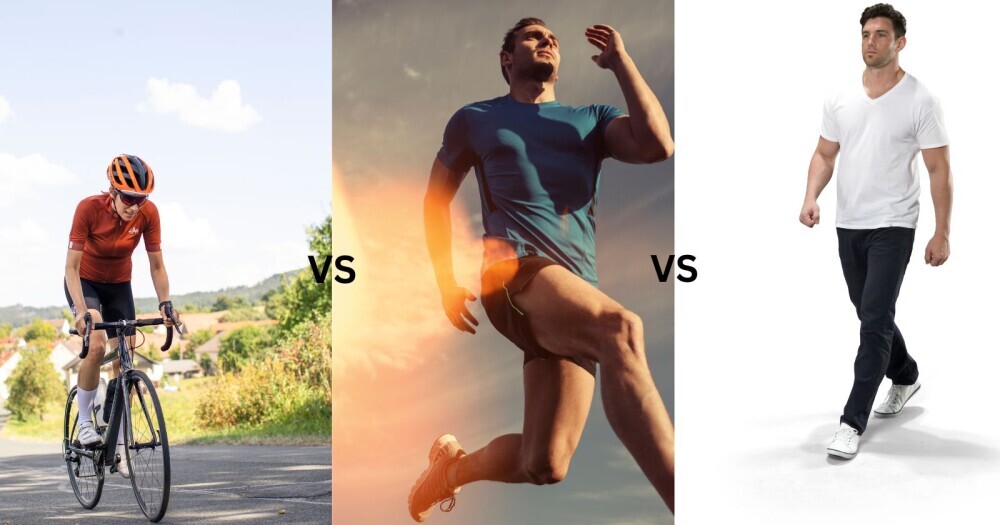 is cycling better than running